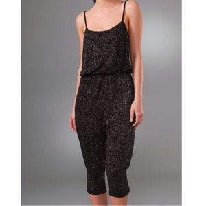 Alice + Olivia Glitter Sleeveless Jumpsuit